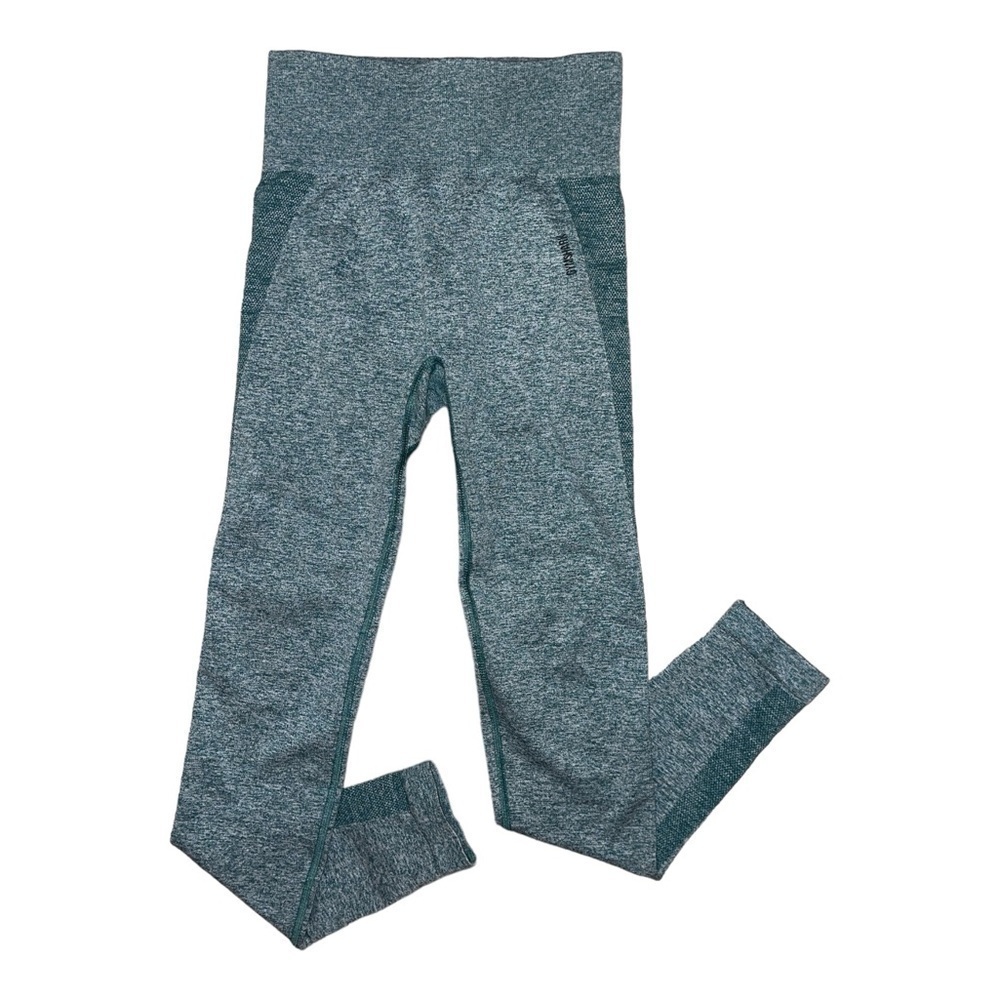 Gymshark light green gray full length seamless leggings women’s size XS